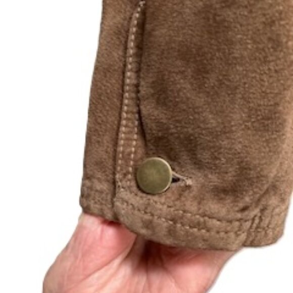 Eddie Bauer Washable Suede Jacket EUC - Picture 4 of 15